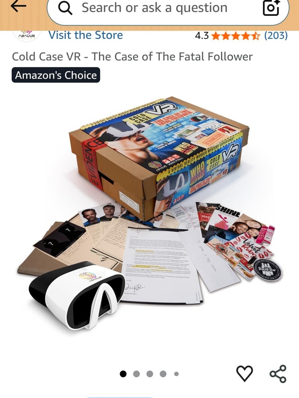 VR Murder Mystery Game